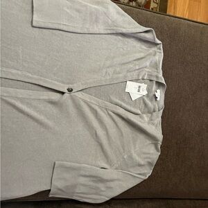 J. Jill Light Gray Knit Cardigan